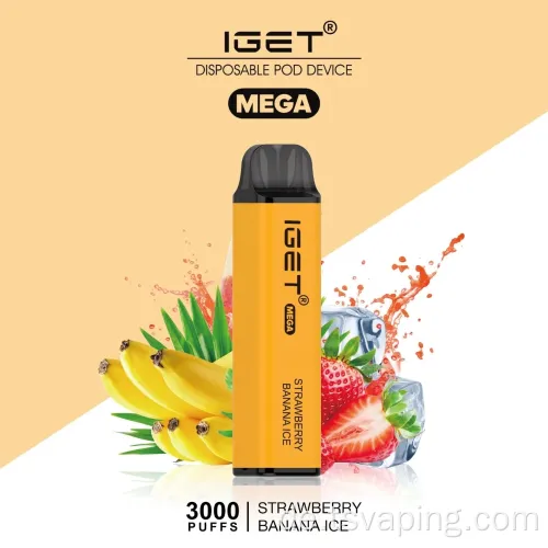 Custom Vaporizer 3000 Puffs große Kapazität Vape E-Zigarette
